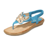 Electra Sandals Bohemian Rhinestone Beach Sandals