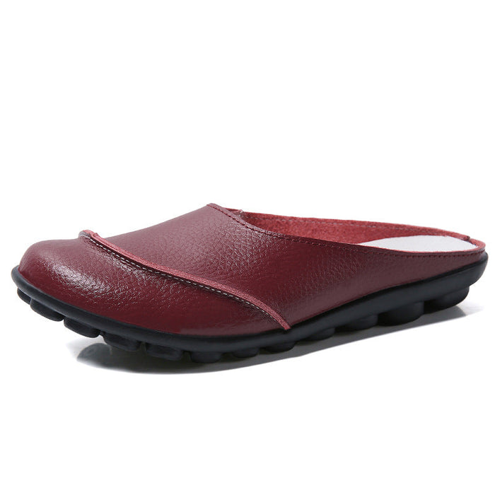 Perpetua Orthopedic Leather Flat Shoes with Soft Soles