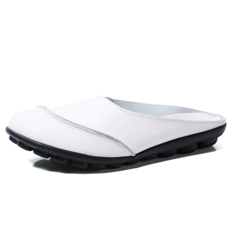 Perpetua Orthopedic Leather Flat Shoes with Soft Soles