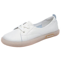 Silvia Sequins Design Casual Lace-Up Flat Sneakers!