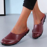 Perpetua Orthopedic Leather Flat Shoes with Soft Soles