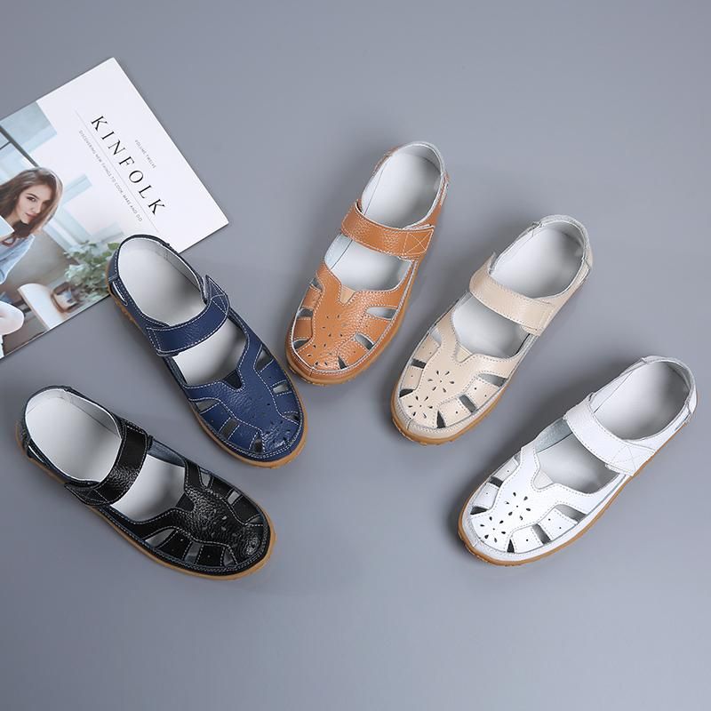 Lässige geflochtene Sandalen „Nina Split“