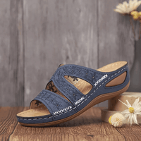 Romana Premium Orthopädische Slipper-Sandalen mit dickem Plateau