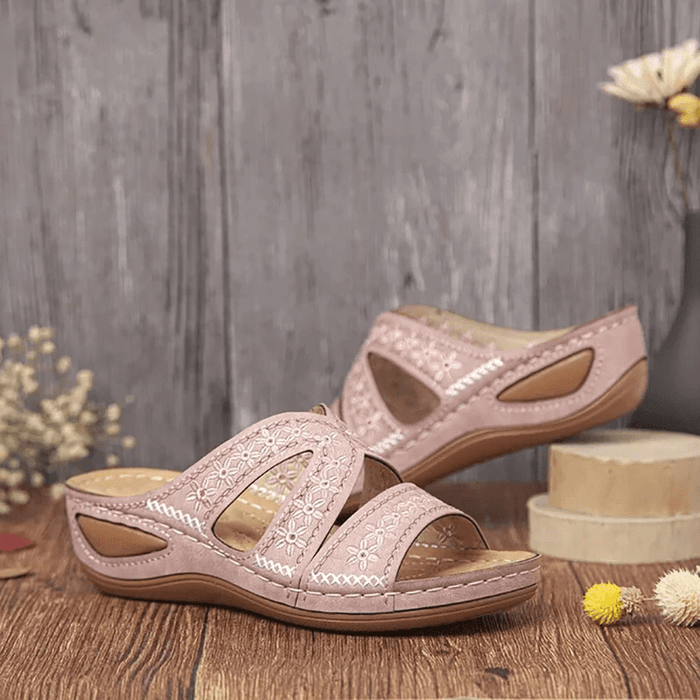 Romana Premium Orthopedic Thick Platform Slipper Sandals