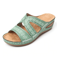 Romana Premium Orthopädische Slipper-Sandalen mit dickem Plateau