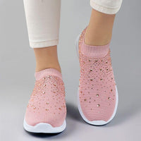 Anicia Crystal Breathable Orthopedic Slip-On Walking Shoes