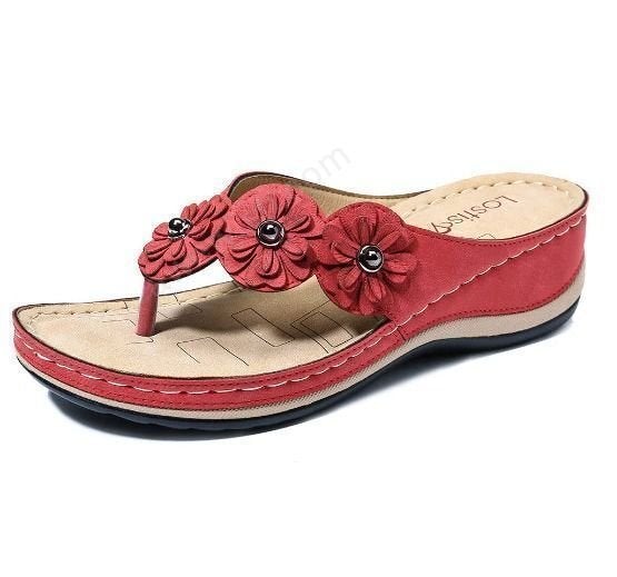 Thetis Lightweight Flowers Clip Toe Sandals