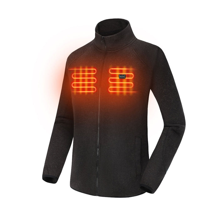Heated Fleece Jacket for Women with 5V 12000mah Battery Pack | Heated Zip Up Jacket