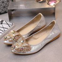 Asteria Rhinestone Flats Casual Comfort Dressy Flats