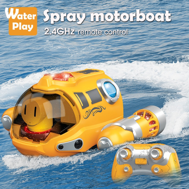 2.4GHz Electric RC Motorboat Spray Toys