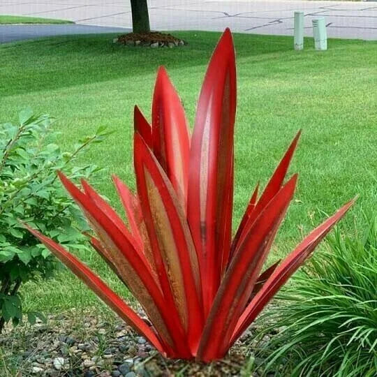 Anti-Rust Metal Tequila Agave Plant-Perfect for Garden