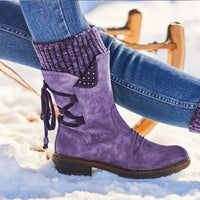 Women’s Winter Warm Back Lace Up Snow Boot | Best Snow Boots