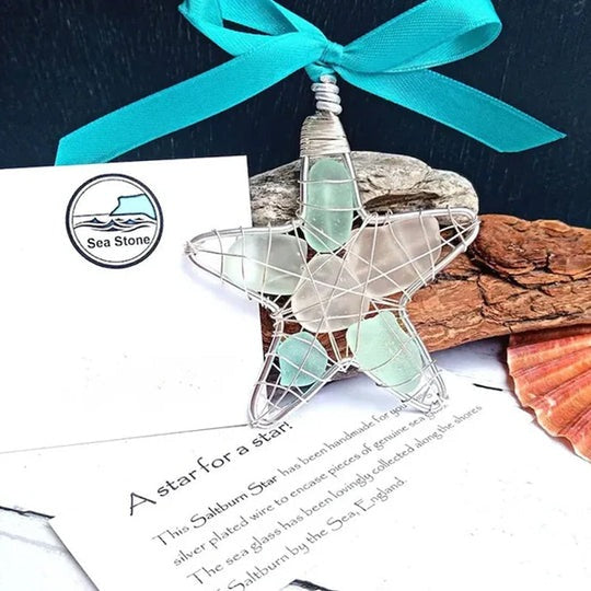 Ocean Glass Christmas Tree Ornament