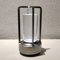 Kabellose Tischlampe Ambient Lantern aus Kristall