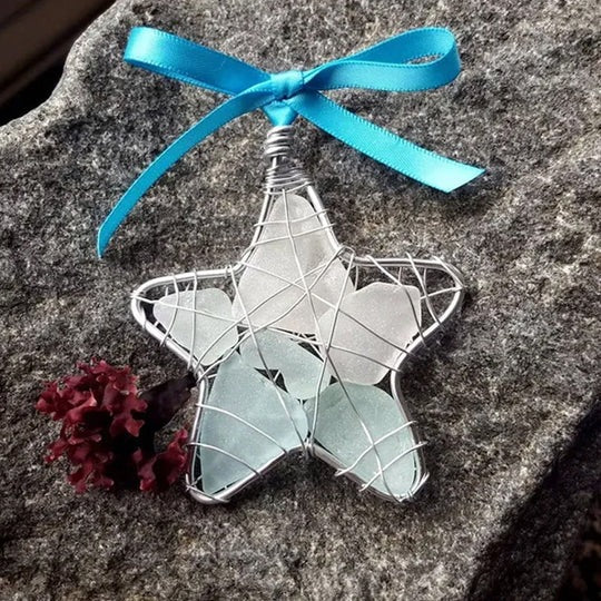 Ocean Glass Christmas Tree Ornament