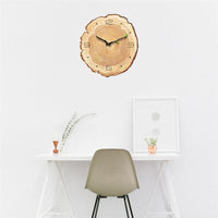 Wooden Annual Rings Wall Clock