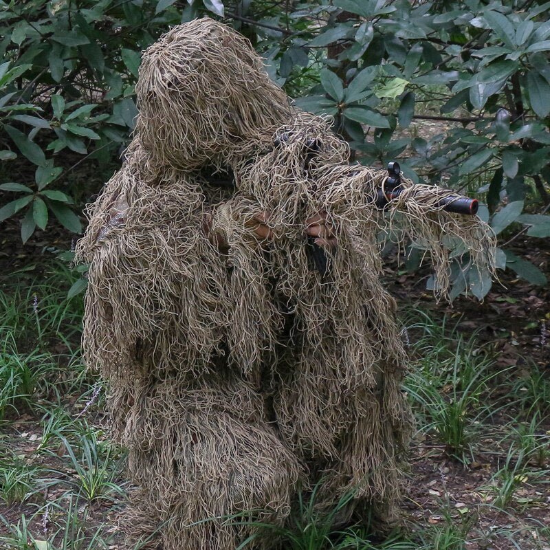 3D Jagd Ghillie Anzug Scharfschütze | Camouflage Jagdbekleidung