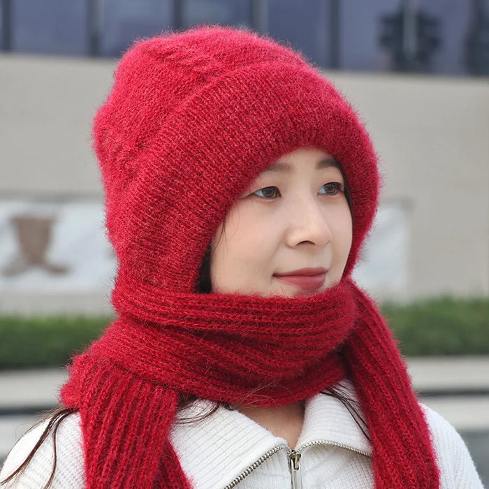 Integrated Ear Protection Windproof Cap Scarf