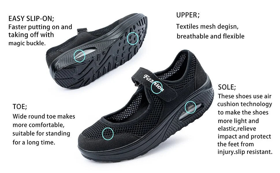 Women's Orthopedic Walking Nurse Shoes