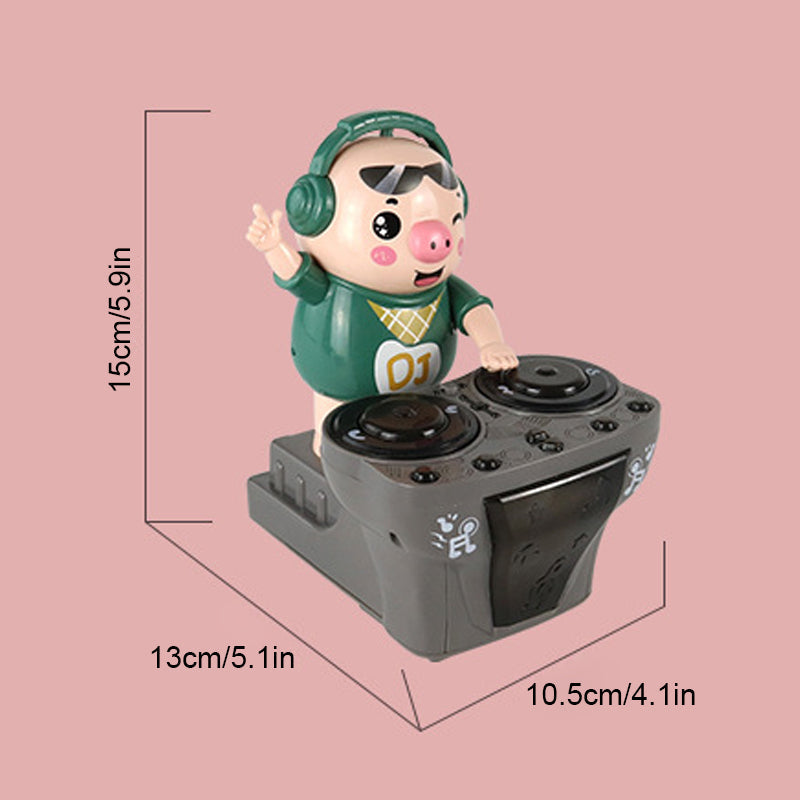 Electric DJ Swinging Piggy Toy