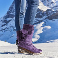 Women’s Winter Warm Back Lace Up Snow Boot | Best Snow Boots