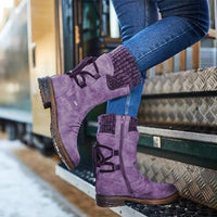 Women’s Winter Warm Back Lace Up Snow Boot | Best Snow Boots