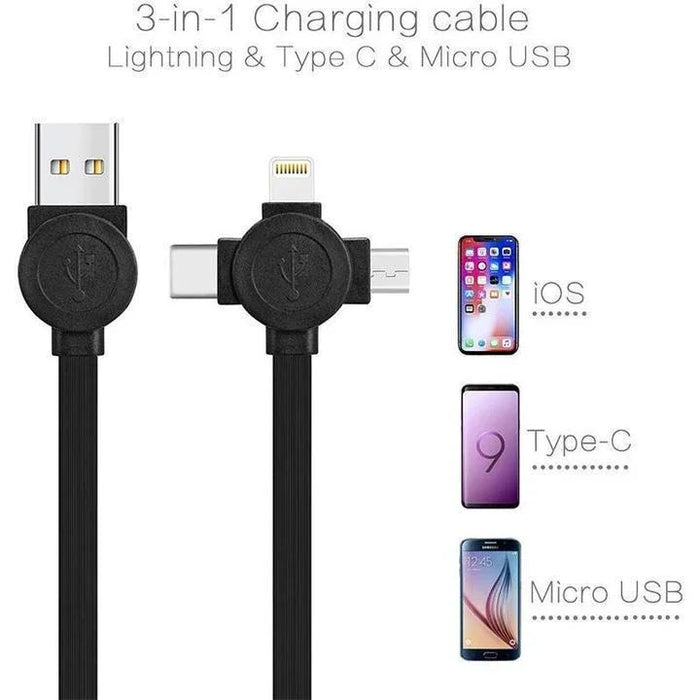 4-in-1 Retractable USB Charging Cable with Phone Stand