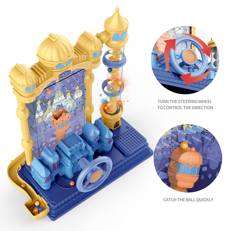 Castle Catching Ball Pinball Machine with Light and Music