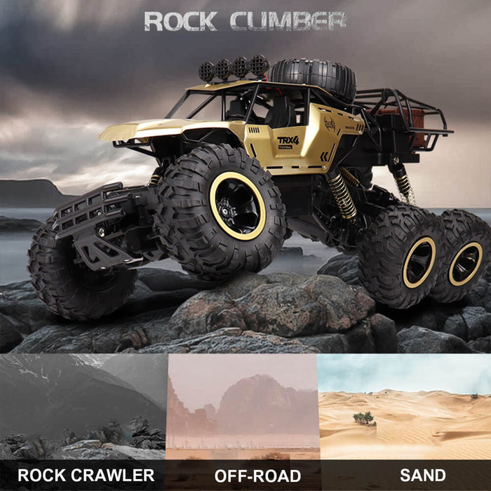 6-Wheel RC Monster Truck with Double Motors