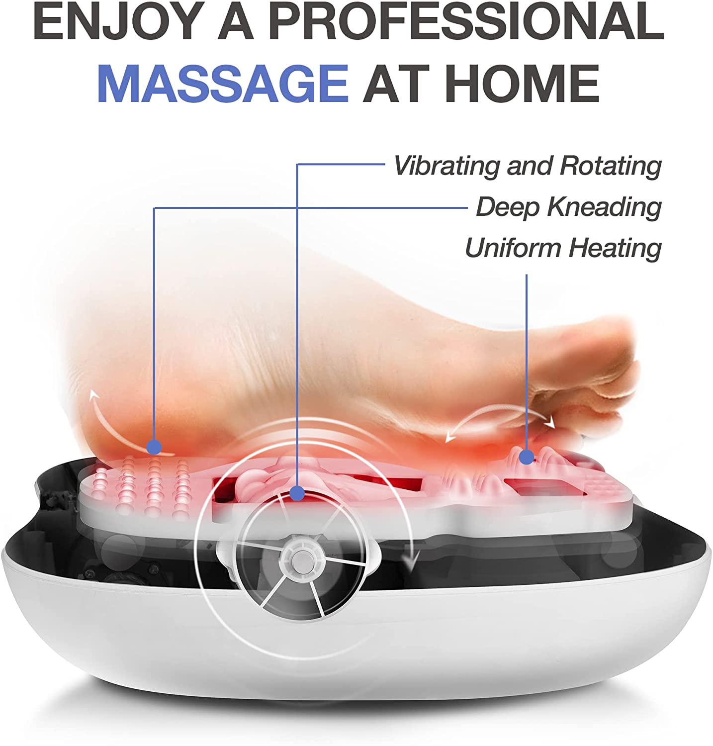 Shiatsu Foot Massager Machine with Heat