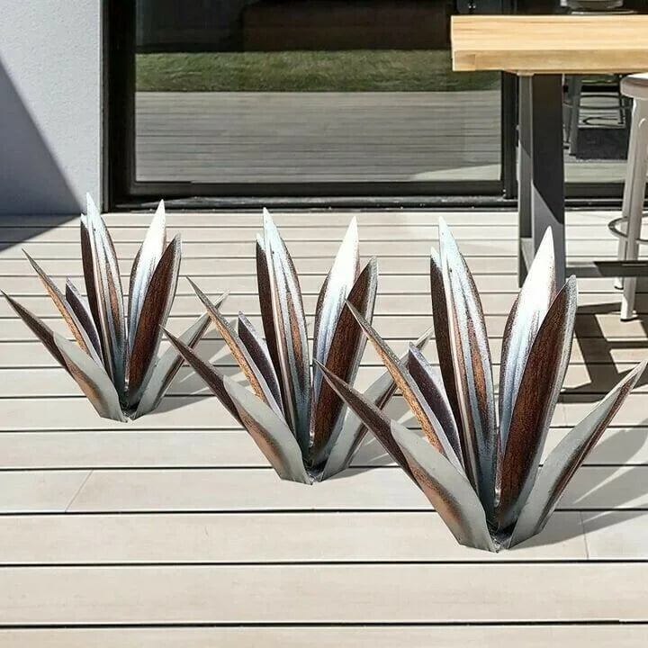 Anti-Rust Metal Tequila Agave Plant-Perfect for Garden