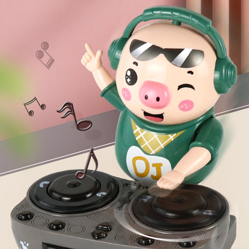 Electric DJ Swinging Piggy Toy