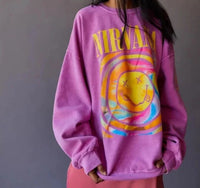 Nirvana Smile Overdyed Sweatshirt