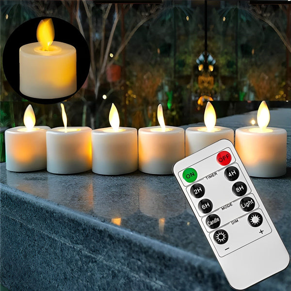 Electronic Moving Flame Candle | Wick Flameless Led Candle