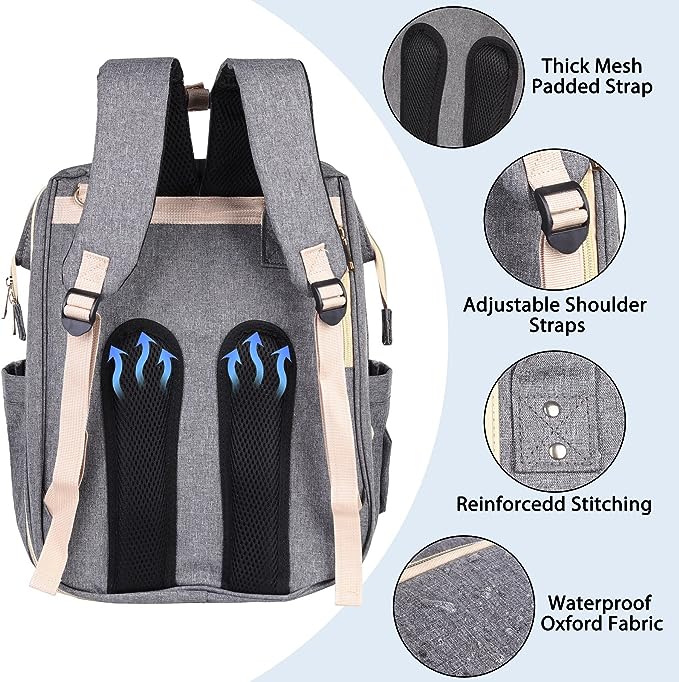Lightweight Portable Folding Backpack & Baby Bed