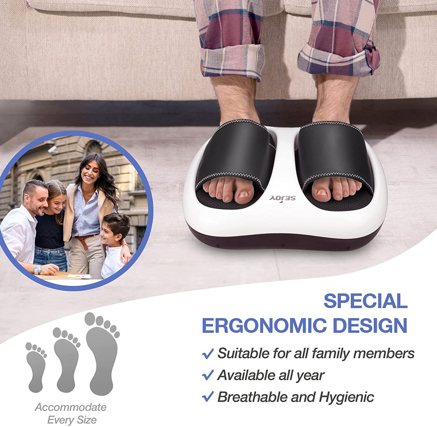 Shiatsu Foot Massager Machine with Heat