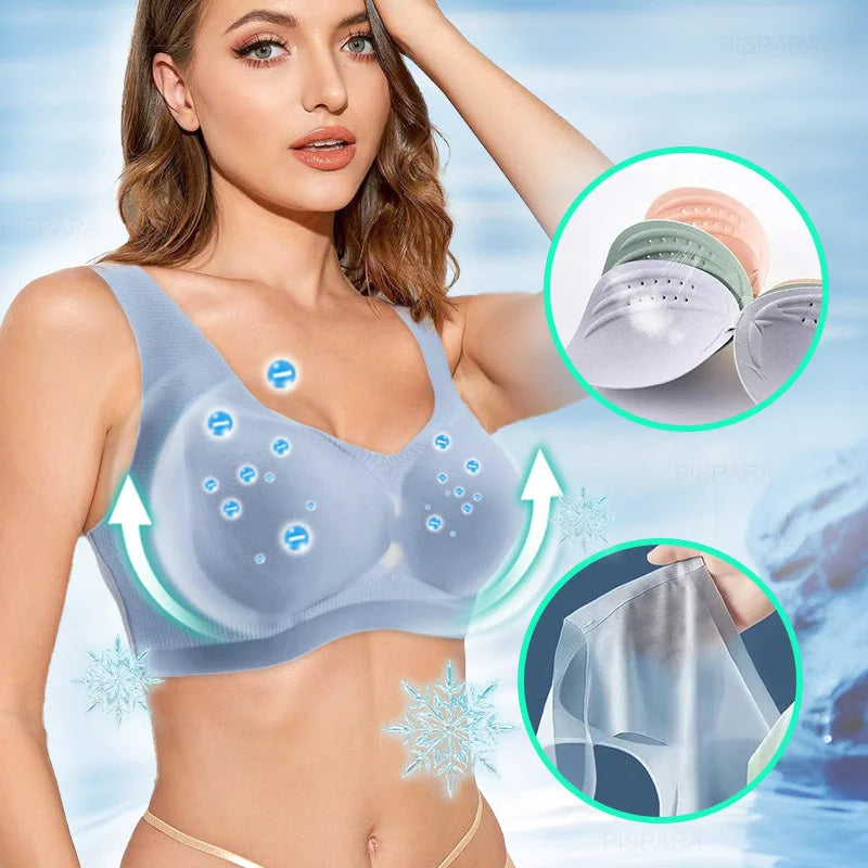 Ice Silk Ion Lymphvity Detoxification Bra | Shaping & Powerful Lifting Bra