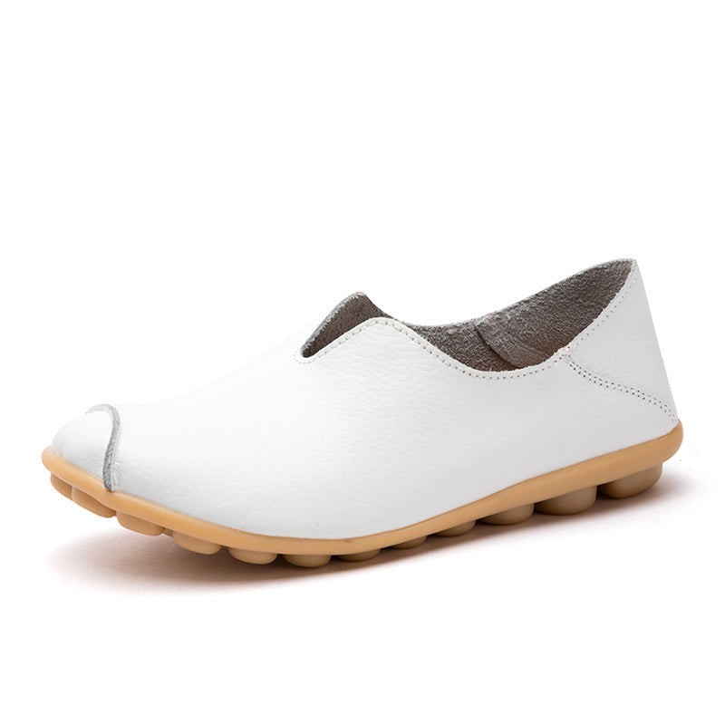 Laveen Casual Flat Heel Cow Tendon Low-Top Shoes