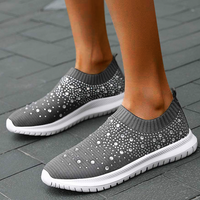 Anicia Crystal Breathable Orthopedic Slip-On Walking Shoes