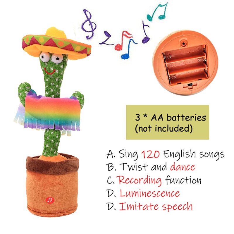 Tanzendes und singendes Kaktusspielzeug 