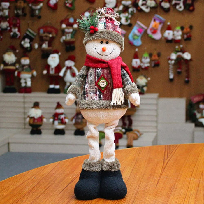 Cute Christmas Long Leg Standing Doll 19 × 7 inches (3PCS)