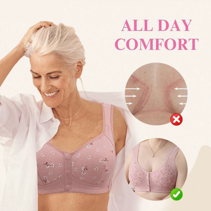 Daisy Bra | Comfortable & Convenient Front Button Bras For Plus Size Women