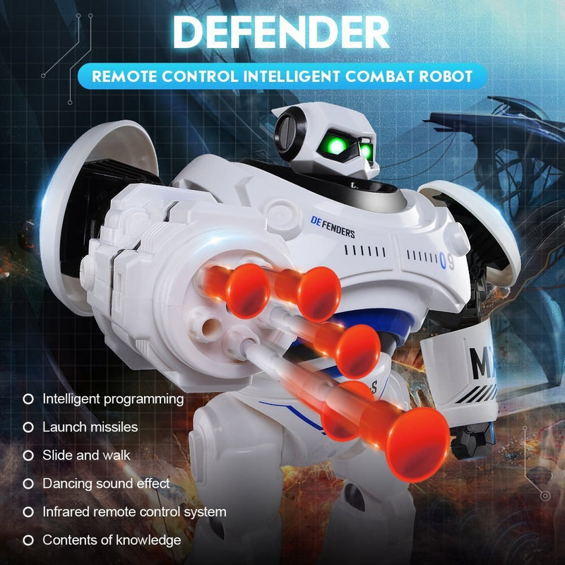 Programmable RC Smart Robot For Kids - Intelligent Combat Defender Robot