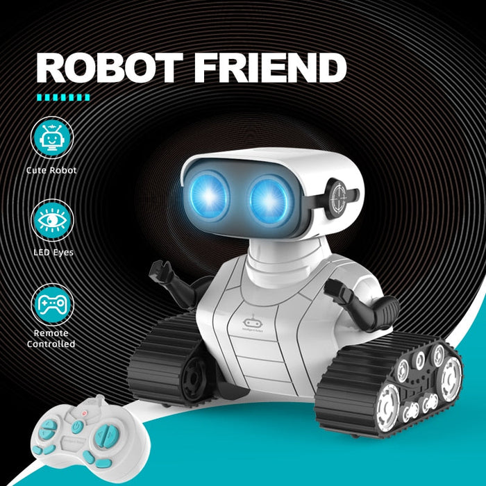 RC Ebo Robot Toy for Kids - Rechargeable Ebo Robot With Music and Led Eyes