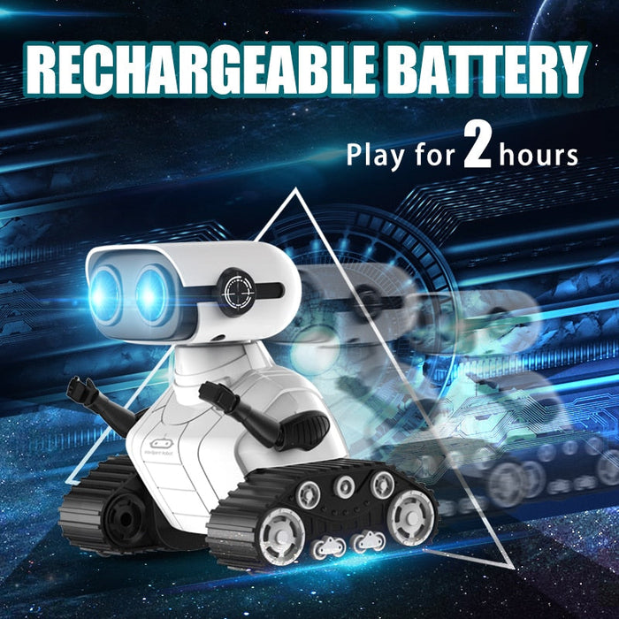 RC Ebo Robot Toy for Kids - Rechargeable Ebo Robot With Music and Led Eyes