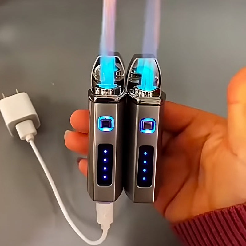 Elektrisches Taschenlampenfeuerzeug mit Micro-USB-Ladekabel