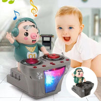 Electric DJ Swinging Piggy Toy