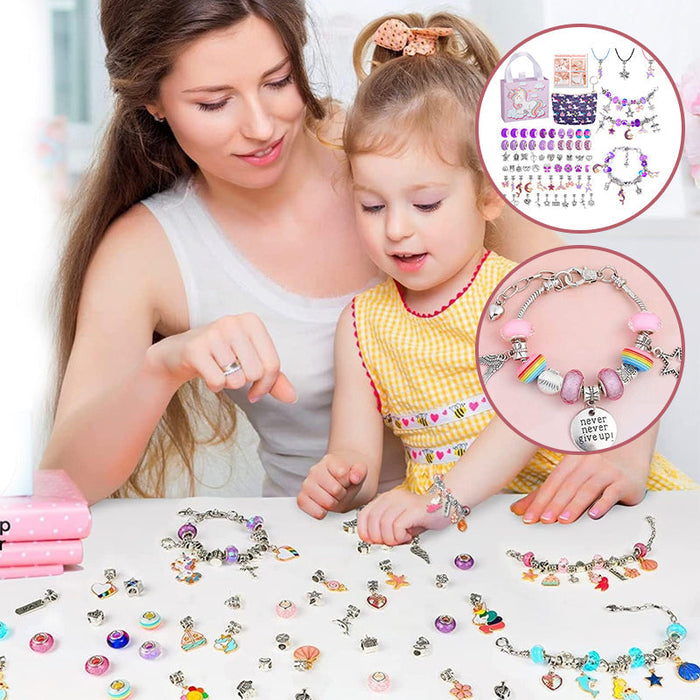 68pcs Charm Bracelet Making Kit for Girls