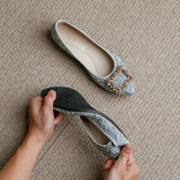 Rosanna Rhinestone Flats