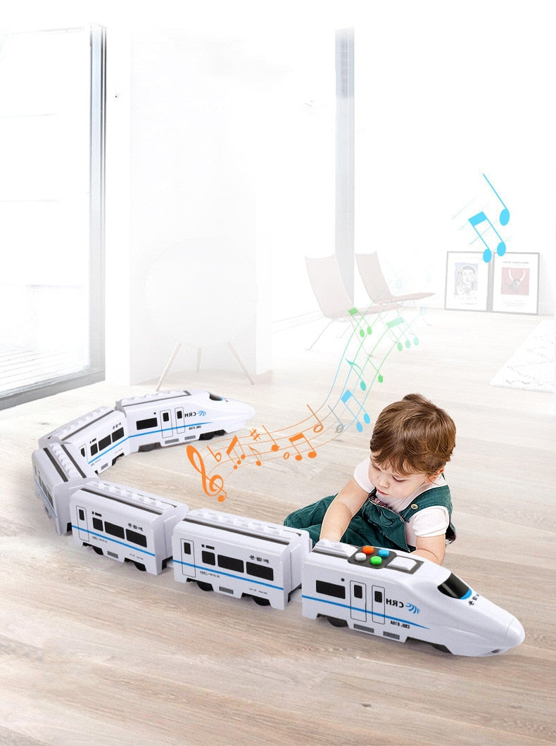 Electric Toy Train for Kids with Action Flashing Lights